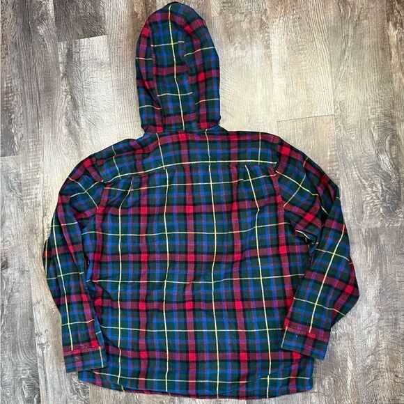 Vintage L.L. Bean Plaid Hoodie - Picture 2 of 11